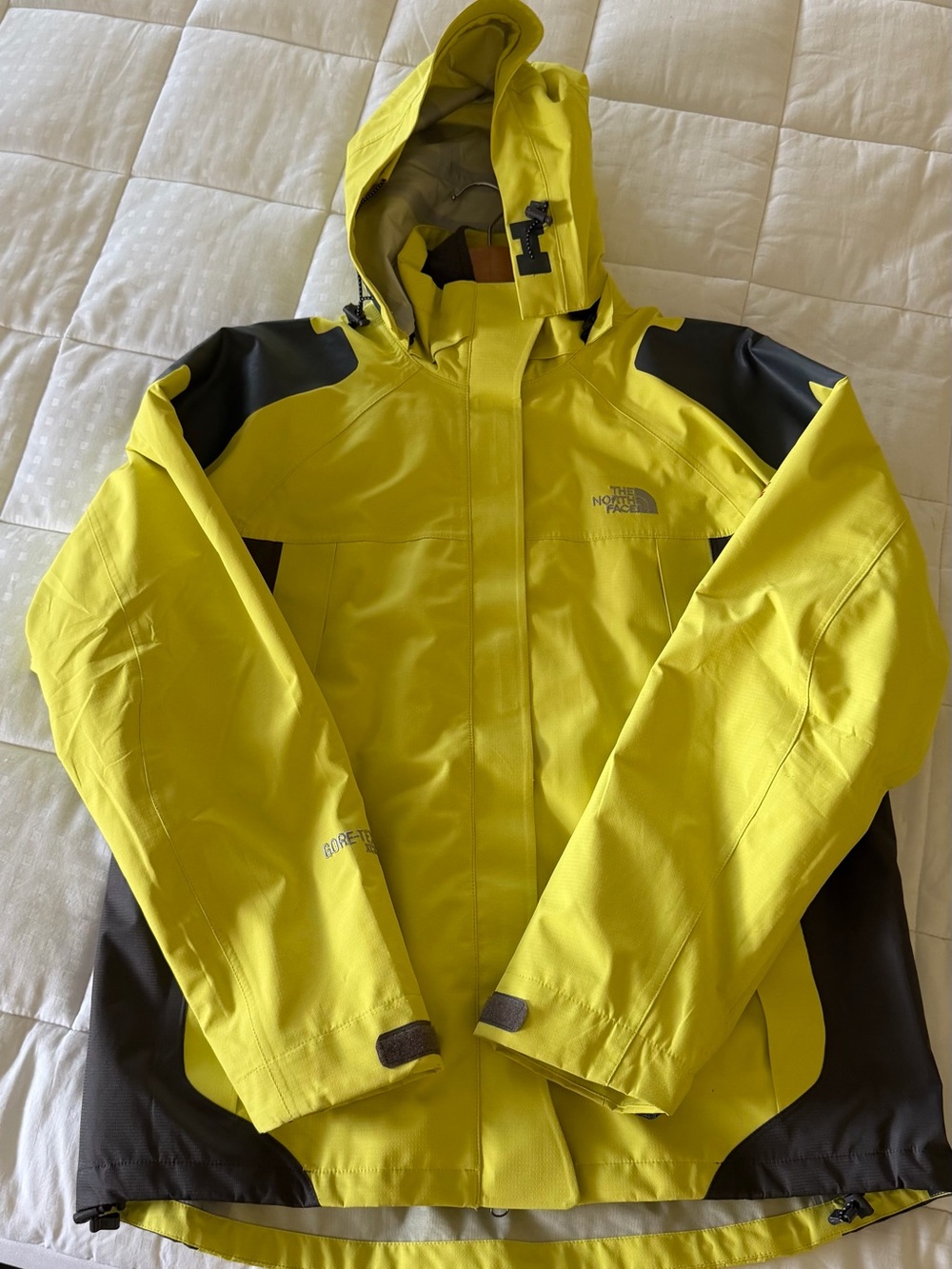 The North Face Yellow and Black Men’s Waterproof Raincoat